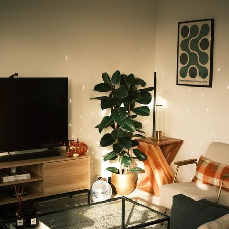 Krokom - Meuble TV 2 portes en bois et métal L150cm