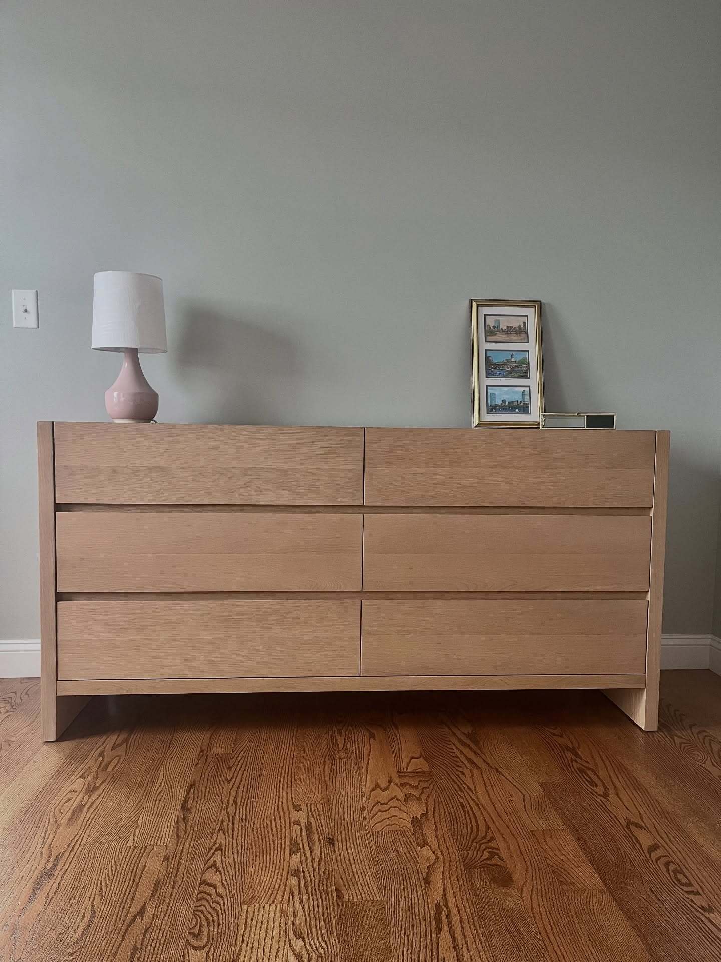 Leif White Oak Wood 6-Drawer Double Dresser | Article