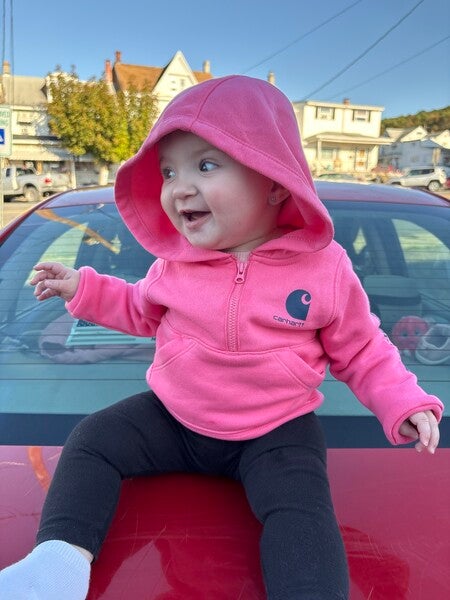 Girls' Zip Front Canvas Insulated Hooded Active Jac (Baby/Toddler