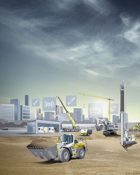 image by liebherrusa containing building, city, crane, construction site, build