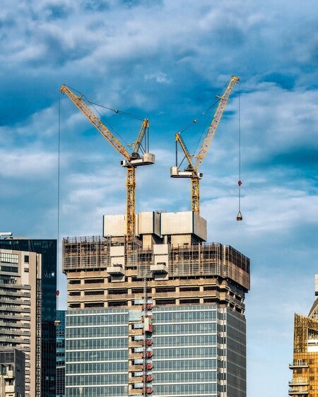 image by liebherrusa containing building, crane, skyscraper, city, tower