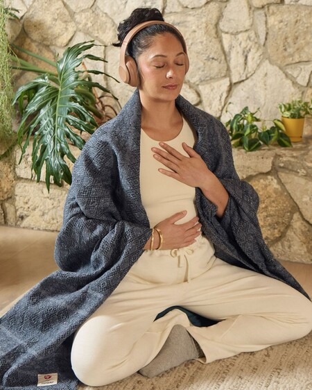 Authentic Mexican Falsa Blanket Hand Woven Yoga Mat Blanket - Foto 5