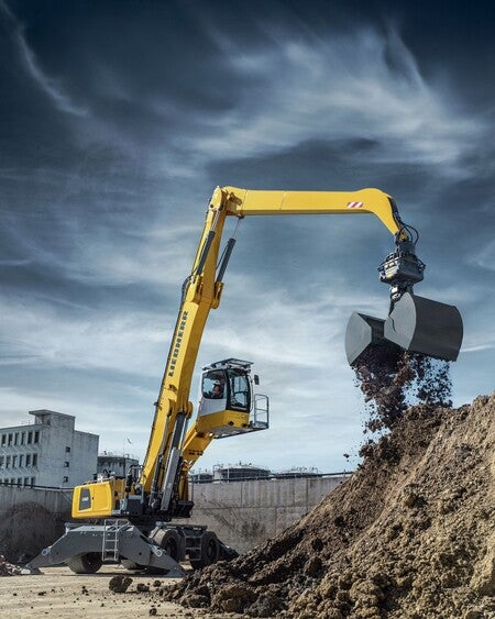 image by liebherrusa containing land, excavator, dirt, job, construction site