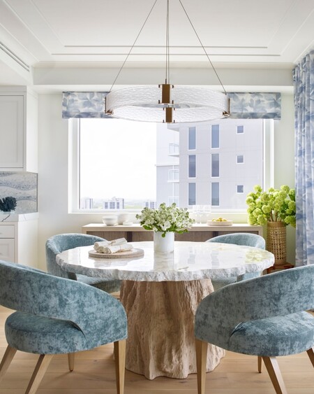 Camilla Fossiliz Clam Dinning Table | PALECEK