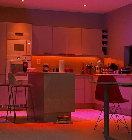 image by Signify containing kitchen, microwave, light, stool, home appliance