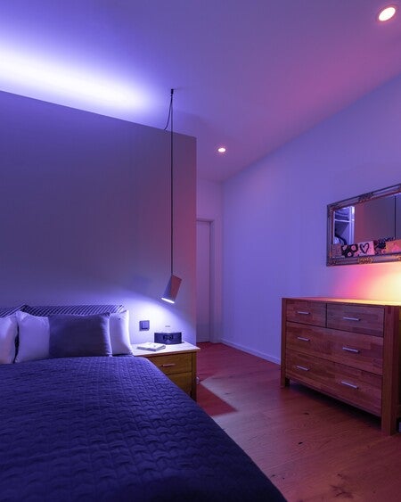 image by Signify containing bed, bedroom, drawer, light, dresser