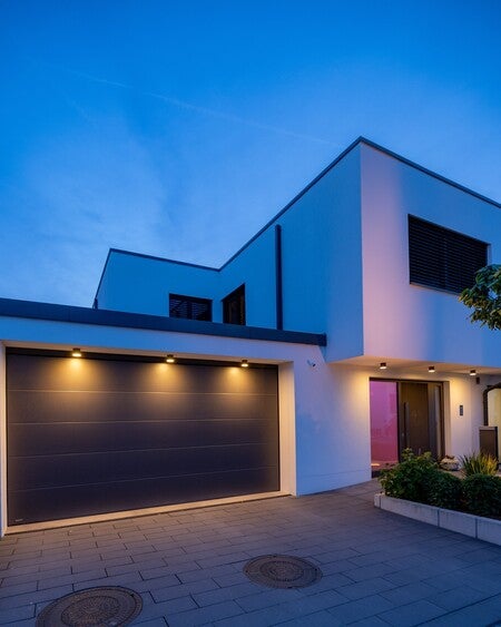 image by Signify containing house, home, modern, garage, driveway