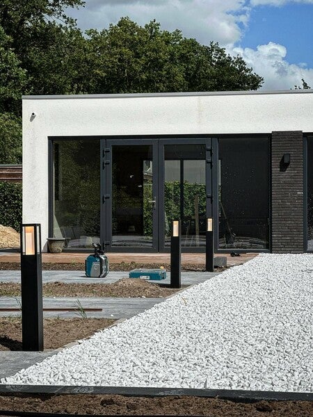 image by Signify containing house, modern, white, home, gravel