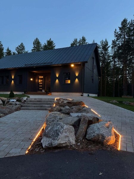 image by Signify containing house, light, fire pit, home, night