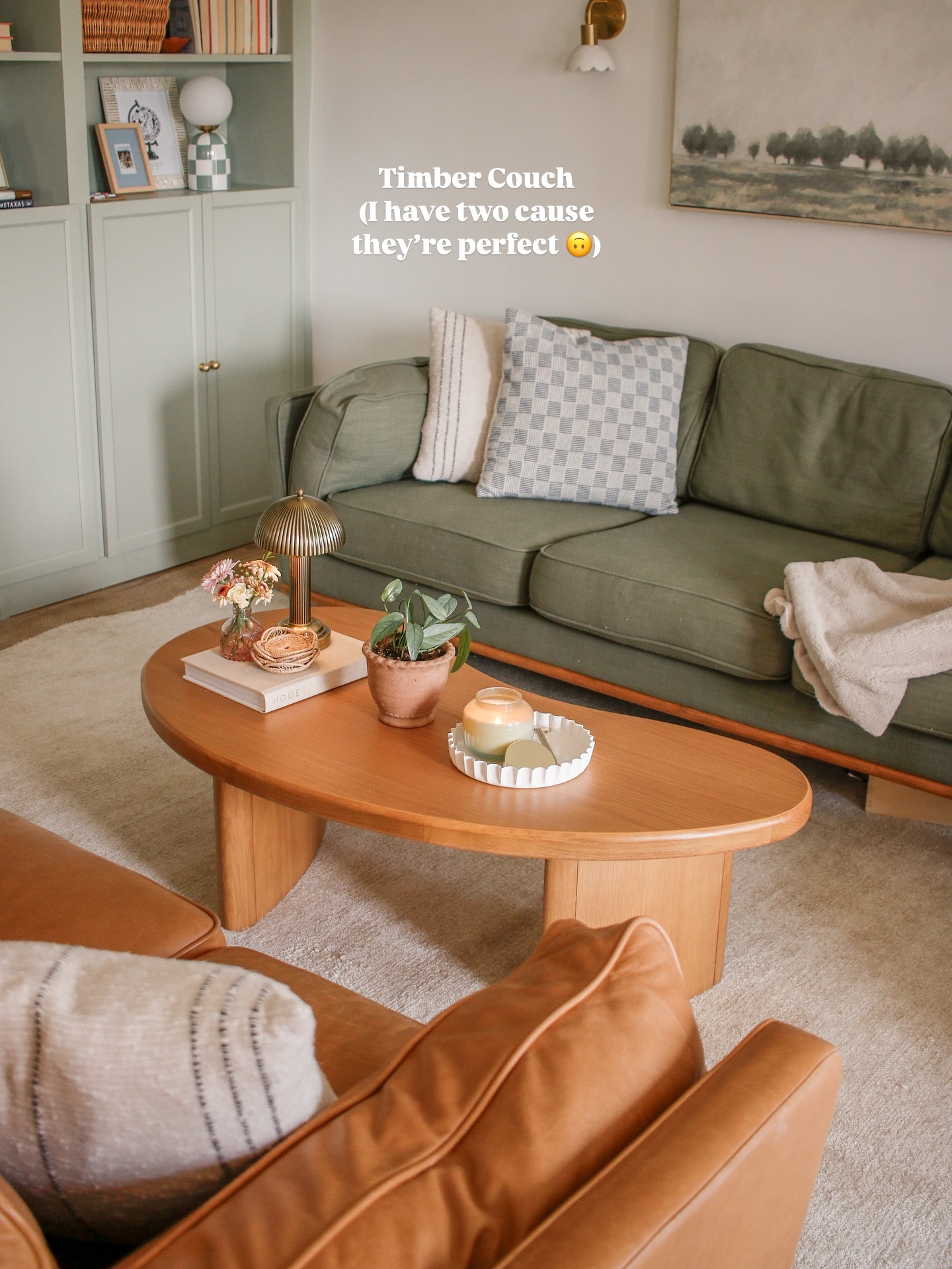 Neah Natural Oak Solid Wood Coffee Table, Scandinavian Style | Article