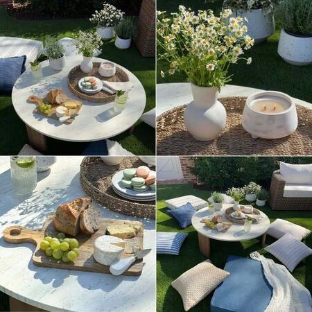 image by At Home containing table, food, picture, flower, platter